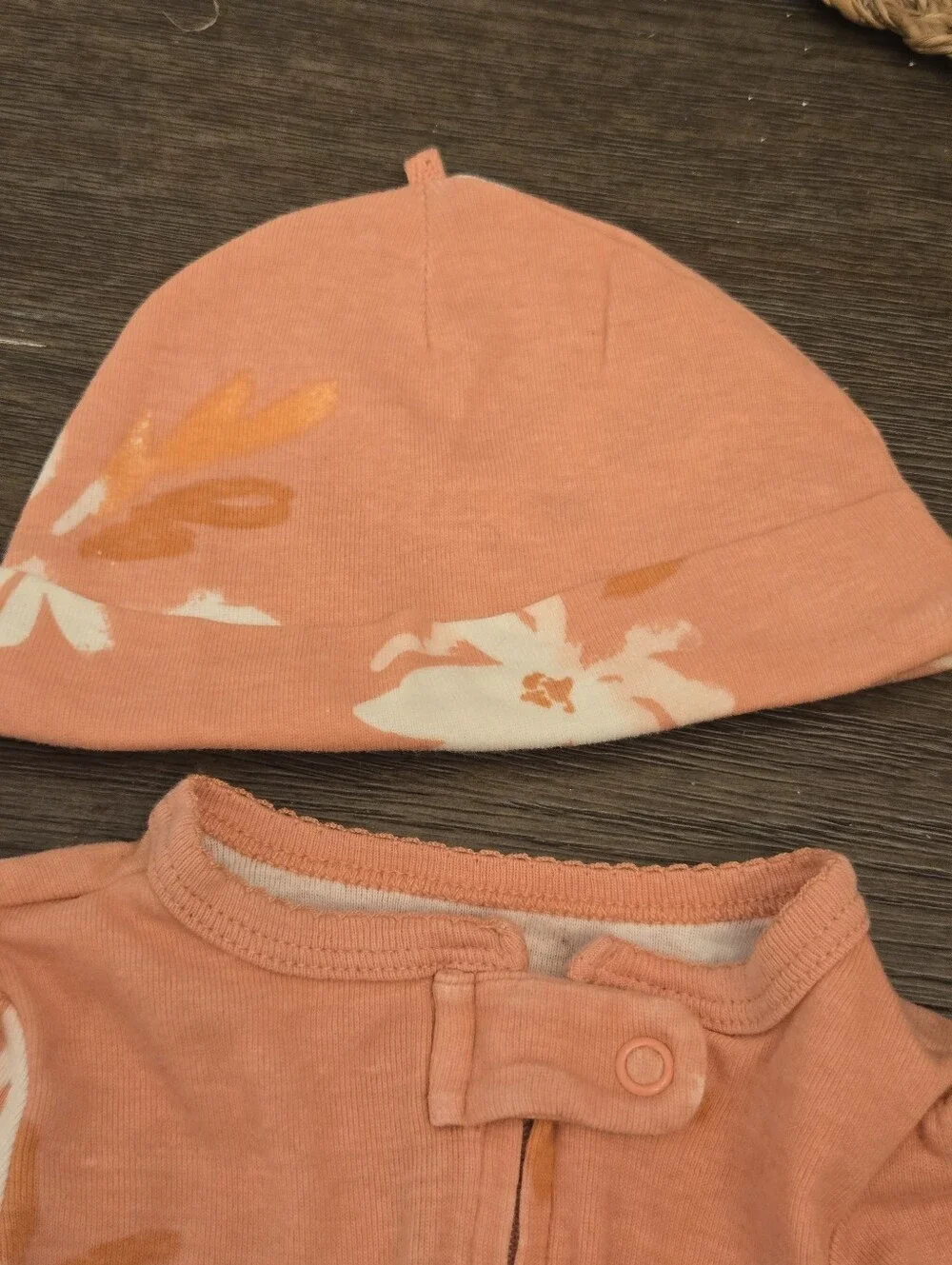 Carters Floral Peachy Coral 9 Pc Bundle Sleeper Size 3M, blankets,& More